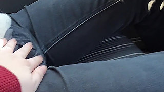 Wife Wants to Fuck in the Car and Rides My Hard Cock for a Nice and Wet Creampie