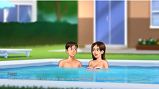 Summertime Saga - Jenny Swimming Pool Fucking Scenes