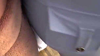 Big Clothed Ass Hotdogging Cumshot!