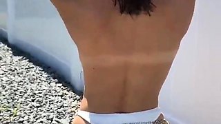 Natalie Roush Teases In White Panties