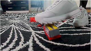 Kati Toy Car Crush Sneaker High Heels Ballerinas Trampling Trample Giantess Crushing Stomping