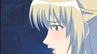 Huge tits hentai blonde fucked and jizz shot