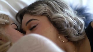 Wealthy TGirl Emma Rose licks and bangs Chanel Camryns pussy