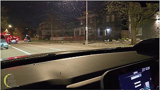 Hot Exhib Goth Dildoing Pussy In Car On Busy Street