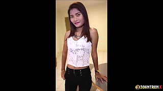 Johntronx - Cute Thai Babe Buries Her Face in My Dick and Then Rides It Hard