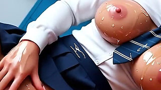 Big Tits Teacher Is Seduced by Her Student with Big Dick During a Private Lesson - Ai Generated 3D