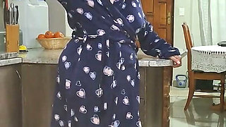 Amateur Big Tits MILF JOI in Kitchen POV