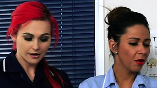 CFNM nurse femdoms sucking off car crashed sub