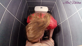 Big Natural Booty French Girl Fucked Hard in Nightclub Toilet.