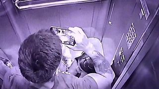 Amateur Threesome in Elevator with Busty Latin MILF Kate Jenn – Big Tits, Big Ass, Cum in Mouth POV