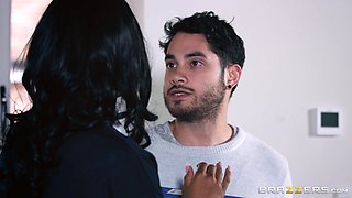 ebony milf seduces stepson's friend