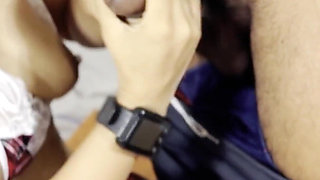 School Girl Studys with Boyfriend and Tray to Anal Sex on Your Studying Room