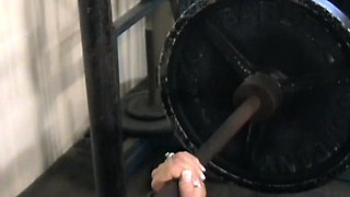 Female Bodybuilder Melissa Dettwiller Gets Naked in the Gym