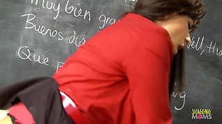 Dirty Mature Teacher Goes All The Way With A Janitor As He Sucks Her And Fucks Her Ass