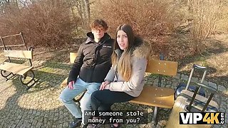 Hot Czech Brunette Marica Chanelle Fucks Stranger in Park - POV HD 1080p