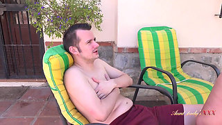 AuntJudysXXX - Busty Mature MILF Maggie Moon Meets an Aj Fan on Vacation