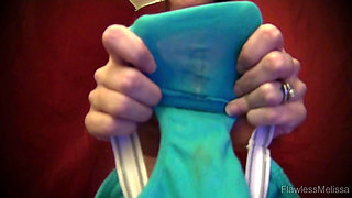Step-son Made to Eat Step-mom's Panties Taboo Family Role Play