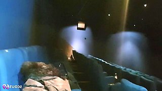 A pair of close teenage friends from Germany engaged in a daring act of oral sex at a movie theater, culminating in the