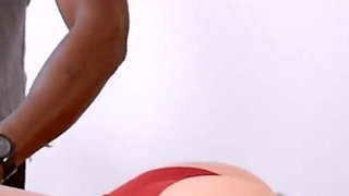 I Seduce the Masseur with & Footjob. He Shoves His Big Black Cock & Cum All Over Me